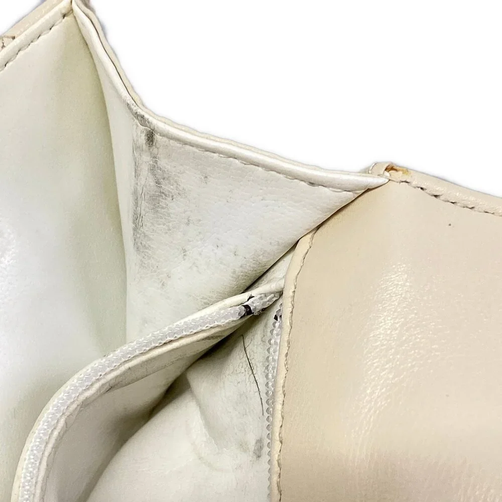 Chanel Matelasse Shoulder Bag Cream Gold